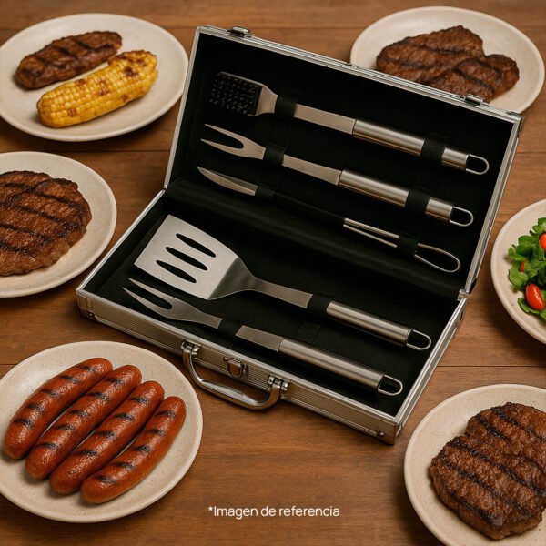 Set de barbacoa metálico mediano - Image 6
